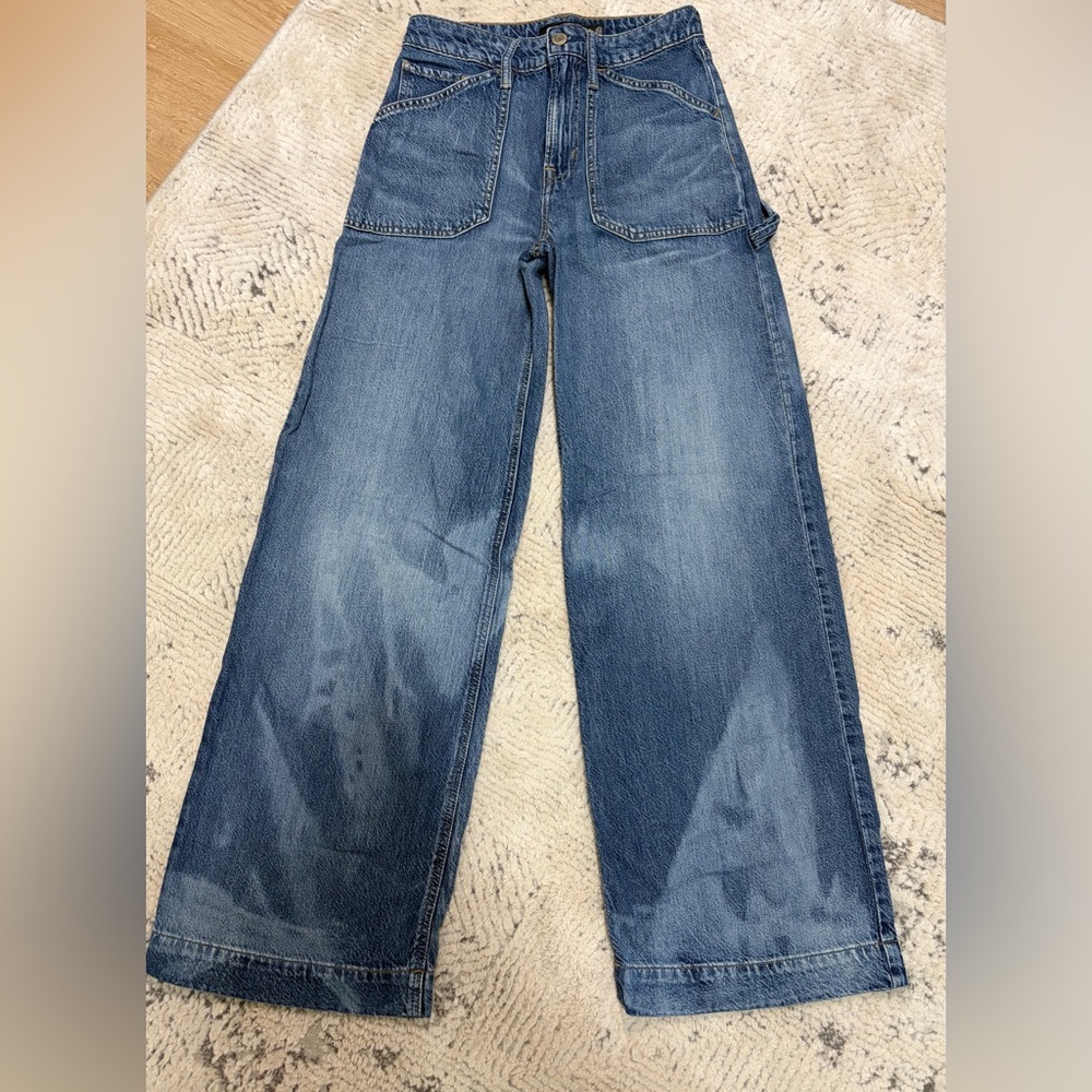Polo Ralph Lauren Classic Denim Wide-Leg Jeans Women’s Size 0 Blue Denim Jeans